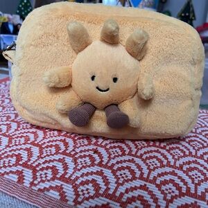 Jellycat Amusables Sun plush zippered pouch
